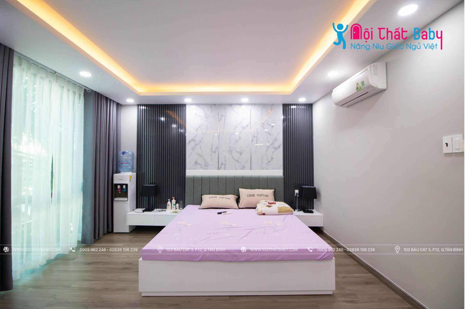 Hình ảnh công trình thực tế nội thất nguyên căn nhà chị Oanh Quận Tân Bình